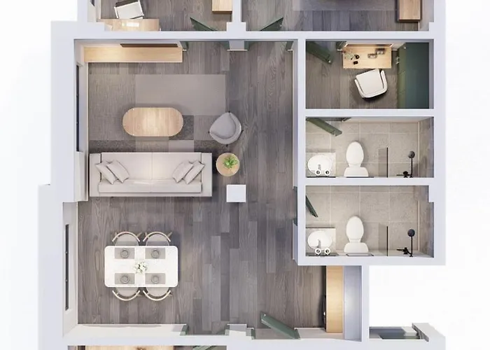 Apartment Tiny Living Modern 2 Bedroom In Near Thamel & Airport *